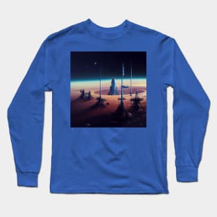 Interplanetary Spaceport Long Sleeve T-Shirt